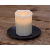 6 Black Plate No Rim - The Fox Decor