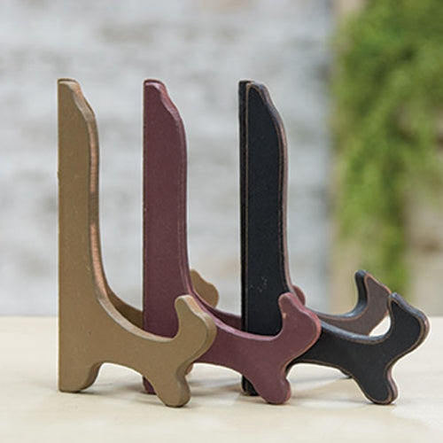 Primitive Colors Wooden Plate Stand 9 3 Asstd each sold individually (not as a set.)