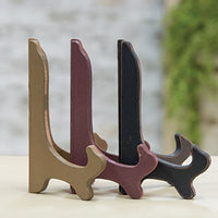 Primitive Colors Wooden Plate Stand 9 3 Asstd each sold individually (not as a set.)