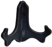 Black Wood Plate Stand 4-1 2 - The Fox Decor