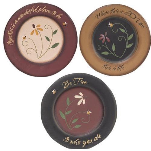 Wonderful Place Plate 3 Asstd - The Fox Decor