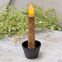 Fluted Tin Candle Holder - The Fox Decor