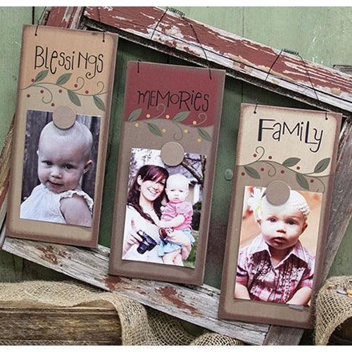 Family Picture Board - 115x5 -3 Asstd - The Fox Decor