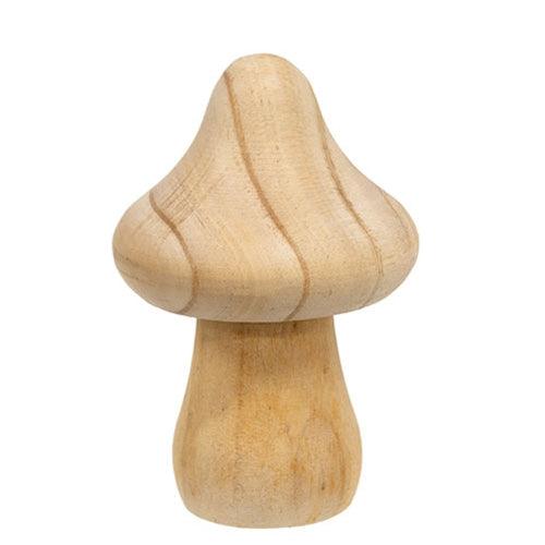 Unfinished Wood Chunky Mushroom 4 - The Fox Decor