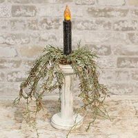 Farmhouse White Spool Candleholder 725 - The Fox Decor