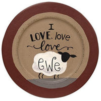 Love Ewe Plate 2 Asstd - The Fox Decor