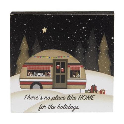 No Place Like Home Camper Block - The Fox Decor
