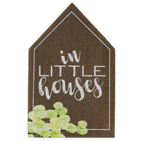 3 Set Love Grows Best In Little Houses Blocks - The Fox Decor