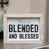 Blessed and Blended Framed Sign - The Fox Decor
