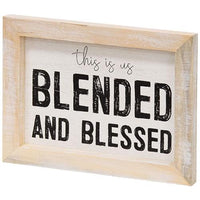 Blessed and Blended Framed Sign - The Fox Decor