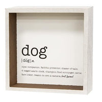 Thumbnail for Dog Definition Shadowbox Sign - The Fox Decor