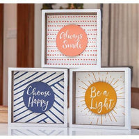 Choose Happy Box Sign - The Fox Decor