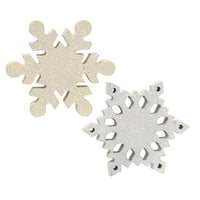 Wood Snowflake Sitter 2 Asstd - The Fox Decor