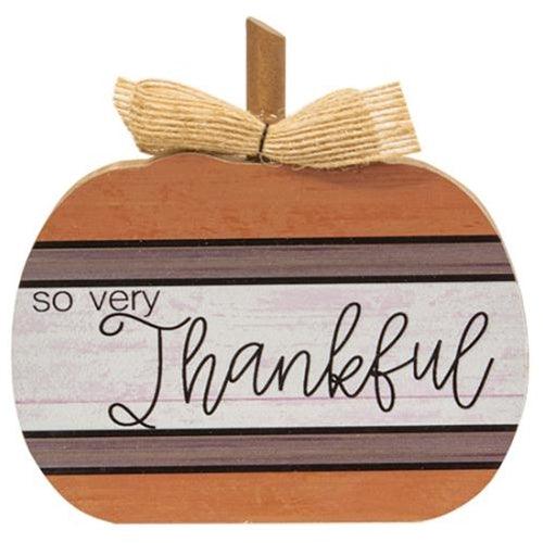 Autumn Blessings Chunky Pumpkin 3 Asstd - The Fox Decor