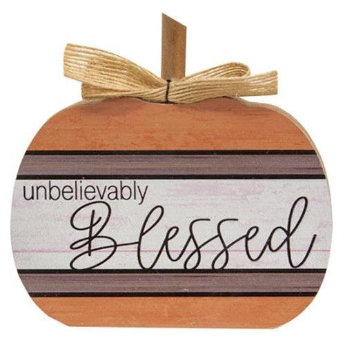 Autumn Blessings Chunky Pumpkin 3 Asstd - The Fox Decor