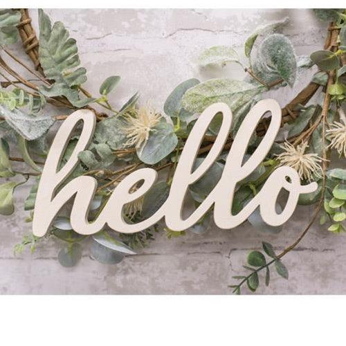 White Hello Hanger - The Fox Decor