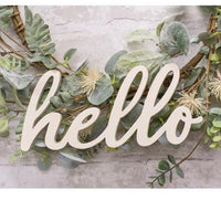 White Hello Hanger - The Fox Decor