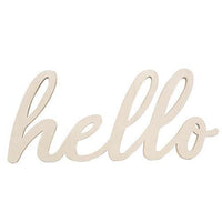 White Hello Hanger - The Fox Decor