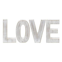 4 Set LOVE Rustic White Letters - The Fox Decor