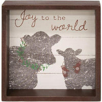 Joy To The World Box Sign 2 Asstd - The Fox Decor