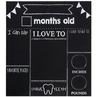 Baby Milestones Chalkboard White - The Fox Decor