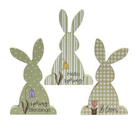 Hello Spring Chunky Bunny 3 Asstd - The Fox Decor