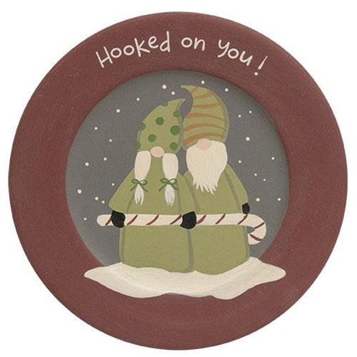 Hooked on You Gnome Plate - The Fox Decor
