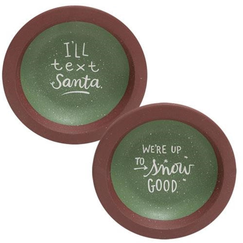 I'll Text Santa Dish Cup 2 Asstd