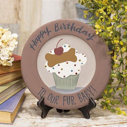 Happy Birthday to Our Fur Baby Plate - The Fox Decor