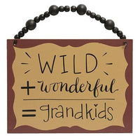 Grandparent Math Beaded Sign 2 Asstd - The Fox Decor