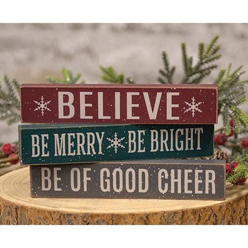Christmas Rules Block 3 Asstd - The Fox Decor