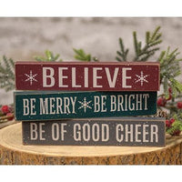 Christmas Rules Block 3 Asstd - The Fox Decor