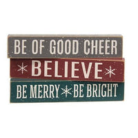 Christmas Rules Block 3 Asstd - The Fox Decor