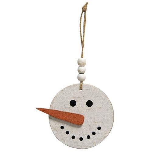 3 Set Happy Beaded Snowhead Ornaments - The Fox Decor