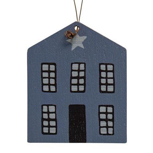 3 Set Wooden Primitive House Ornaments - The Fox Decor