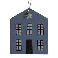 3 Set Wooden Primitive House Ornaments - The Fox Decor