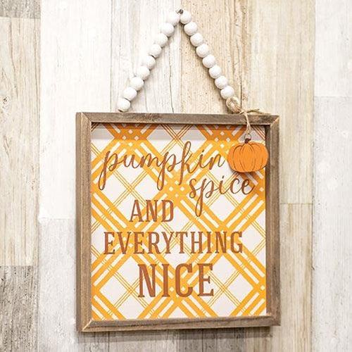 Pumpkin Spice Beaded Sign - The Fox Decor