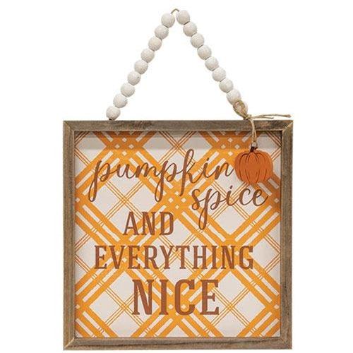 Pumpkin Spice Beaded Sign - The Fox Decor