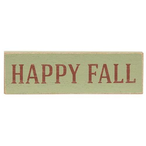 Happy Fall Skinny Mini Block 3 Asstd - The Fox Decor