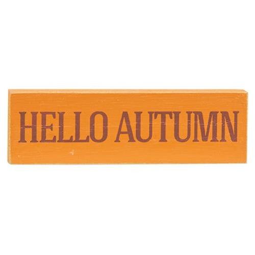 Happy Fall Skinny Mini Block 3 Asstd - The Fox Decor