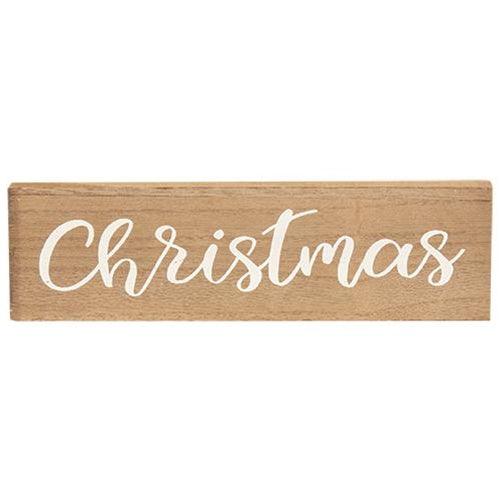 3 Set Merry Christmas Cardinal Block Stackers - The Fox Decor