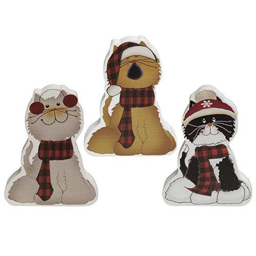 Chunky Christmas Kitty 3 Asstd - The Fox Decor