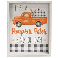 Pumpkin Patch Kind of Day Inset Box Sign - The Fox Decor