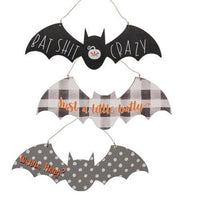 Bat Shit Crazy Ornament 3 Asstd - The Fox Decor