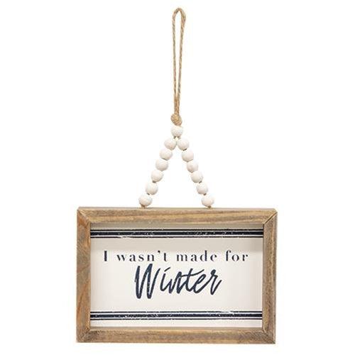 All I Want For Christmas Beaded Mini Pinstripe Sign 3 Asstd - The Fox Decor