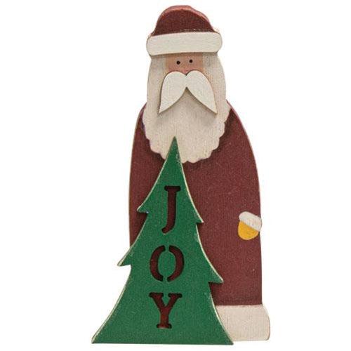 Joy Santa Wooden Sitter - The Fox Decor