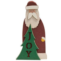 Joy Santa Wooden Sitter - The Fox Decor