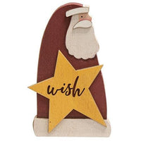 Wish Santa Wooden Sitter - The Fox Decor