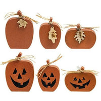 Thumbnail for 3 Set Chunky Reversible Pumpkin Sitters - The Fox Decor