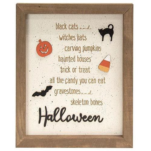 Black Cats and Witches Hats Dimensional Wooden Sign - The Fox Decor
